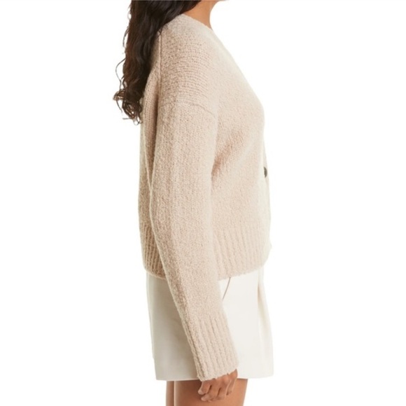 VINCE Slub Wool Blend Cardigan in Burlap Size Small - Picture 3 of 12